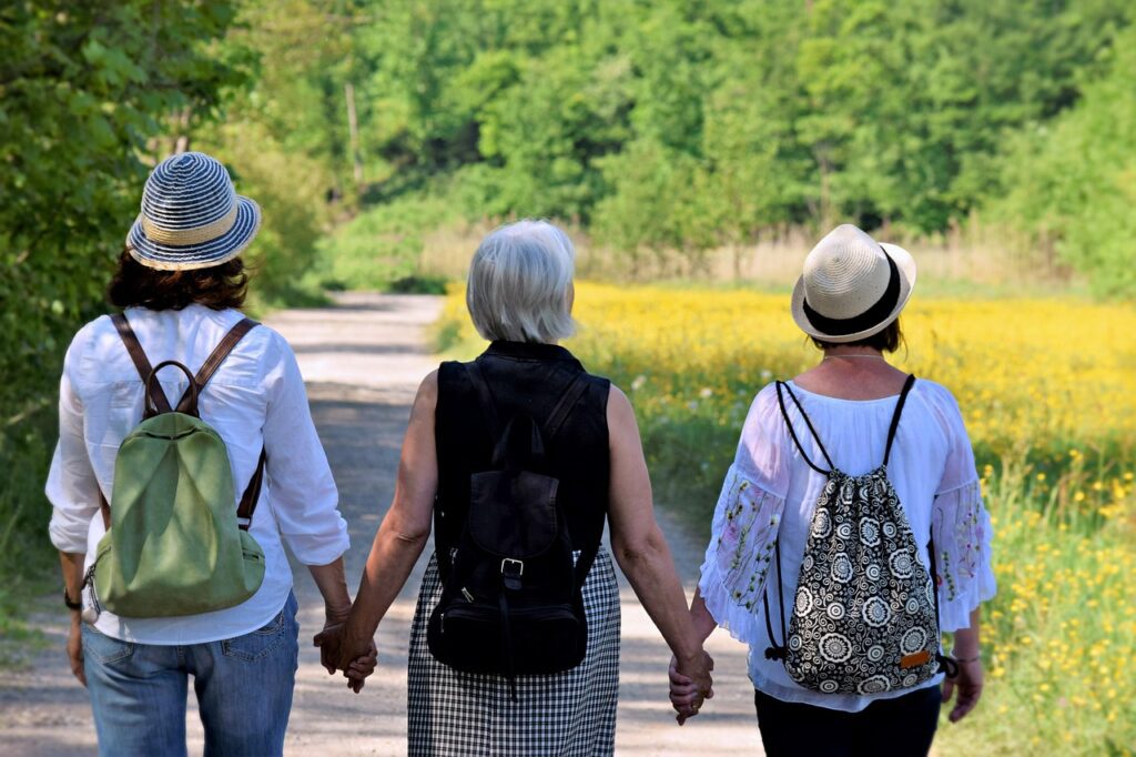 women, girlfriends, nature, walk, friendship, together, hike, cohesion, help, affection, generations, mother, pleasure, trust, path, future, old, menopause, connectedness, happy mothers day, life, excursion, recreation, time out, help, menopause, menopause, menopause, menopause, menopause