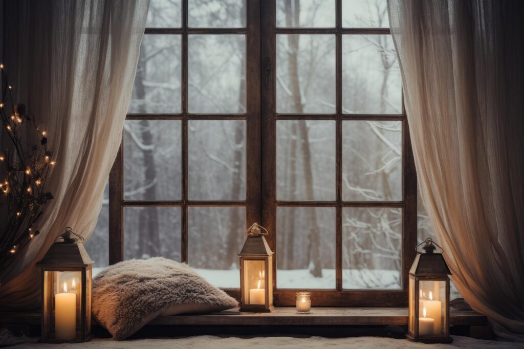 window, pillows, candles, lights, cozy, decoration, ornaments, decor, christmas, window, cozy, cozy, cozy, cozy, cozy, christmas, christmas, christmas